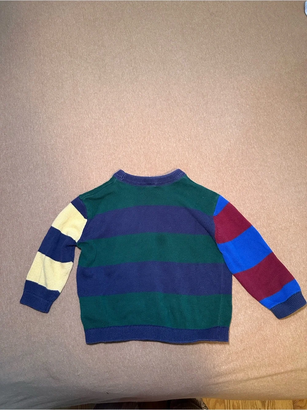 GAP Striped Crewneck Sweater in Green, Navy, Yellow, Red, Blue